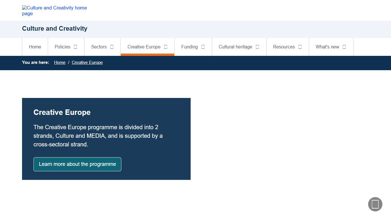 Creative Europe - Culture and Creativity